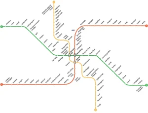 Plan du métro de Daegu