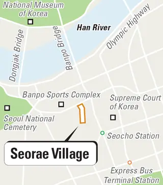 Carte du quartier Seorae Maeul