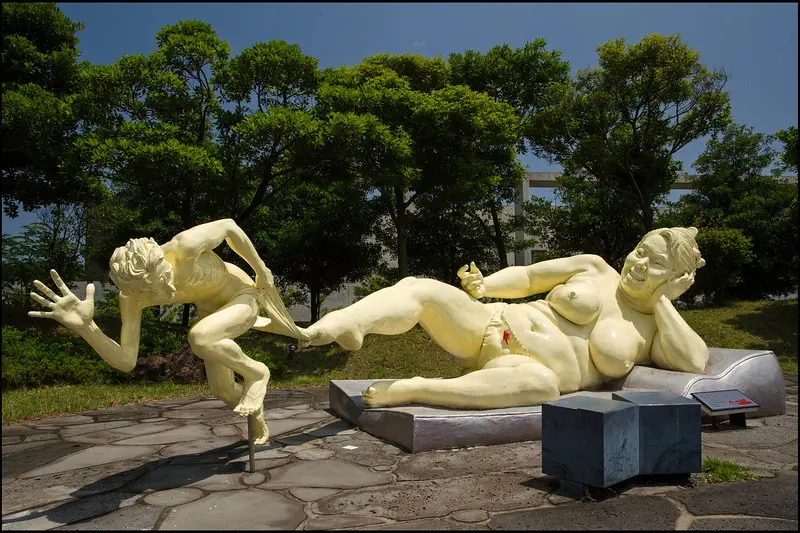 Une sculpture de Jeju Loveland
