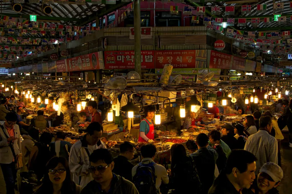 Marché de Gwangjang à Séoul