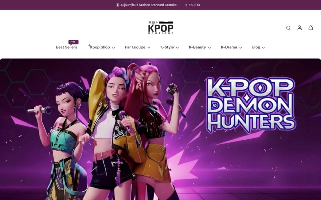 Boutique en ligne KPOP