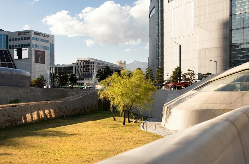 Jardin extérieur au-dessus de la DDP